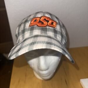 Oklahoma State Cowboys OSU One Fit L/XL￼Top Of The World Hat Cap Plaid